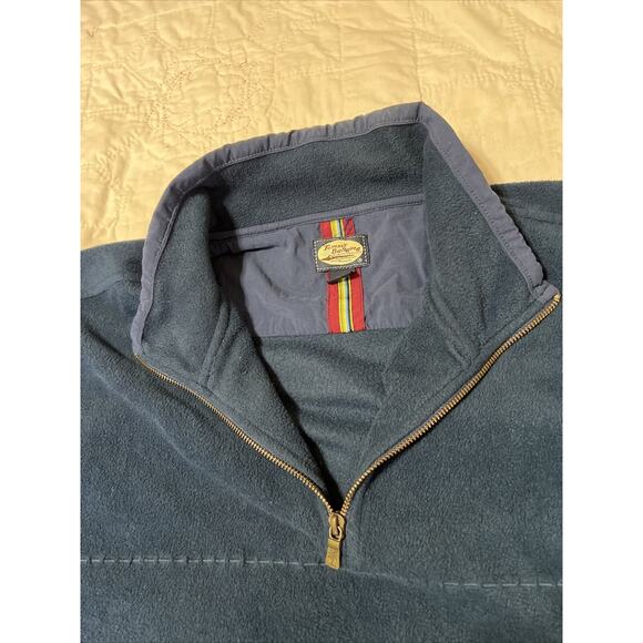 Tommy Bahama Men's Blue Regular Fit Long Sleeve 1/4 Zip Sweater - Size XXL - Picture 2 of 4